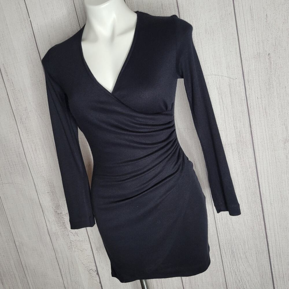 Vintage 90s Frederick's of Hollywood Long Sleeve Little Black Dress, size 3/4